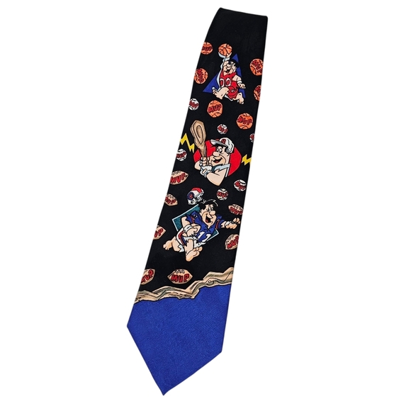 Vintage Hanna-Barbera 1993 Fred Flintstone Tie - Picture 1 of 9